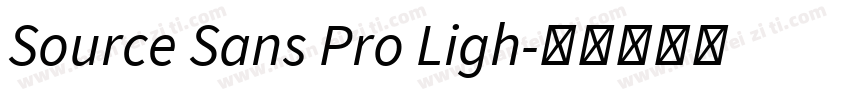 Source Sans Pro Ligh字体转换